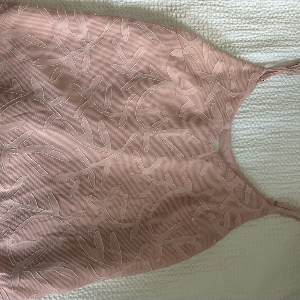 Pink Textured Tank Top